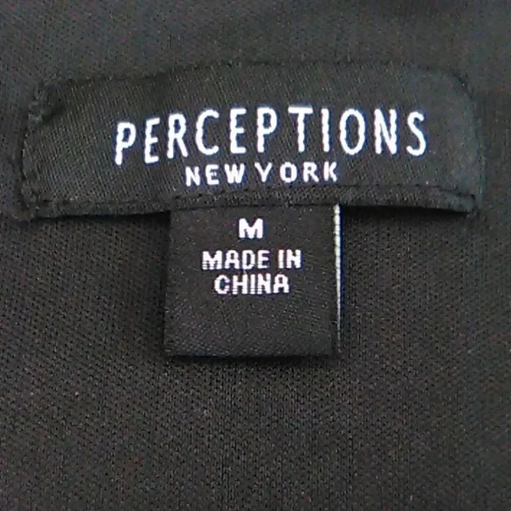 Perceptions New York Black and White Paisley Dress